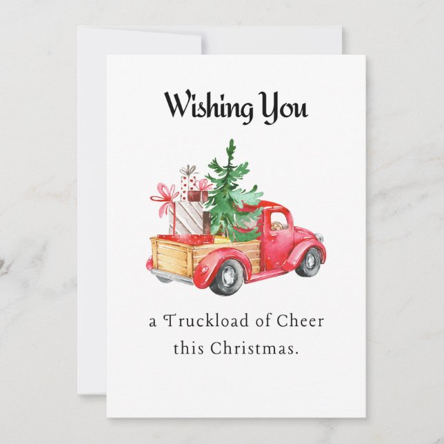 Je vous souhaite un chargement de la carte de Noël (Devant)