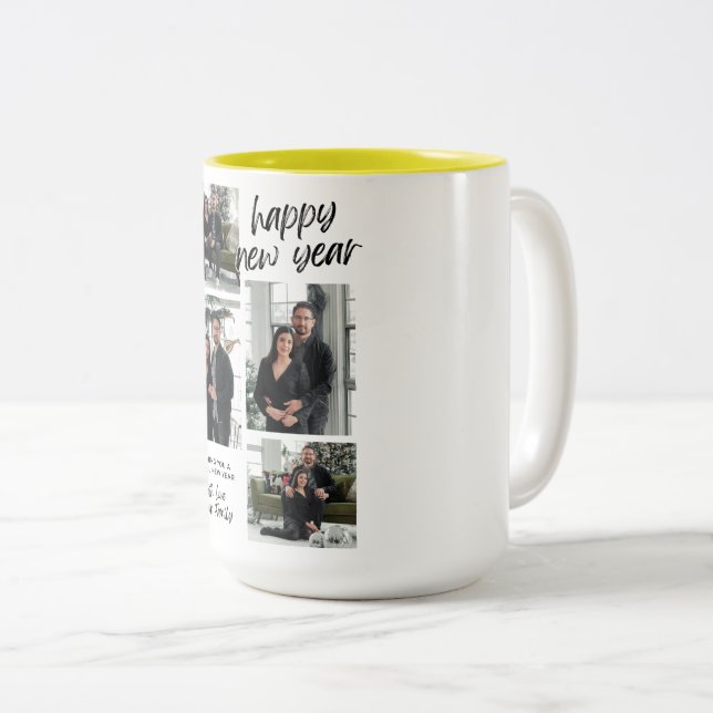 Je vous souhaite une bonne année avec amour Mug de (Devant droit)