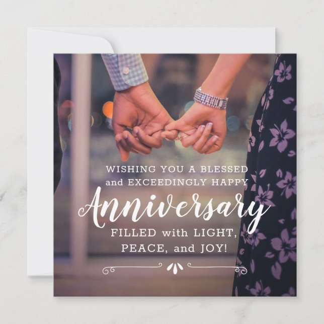 Je vous souhaite une carte anniversaire bienheureu (Devant)