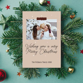 Je vous souhaite une joyeuse carte de Noël