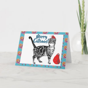 Je vous souhaite une joyeuse carte de Noël Catsmus