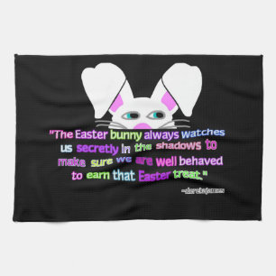 Je vous vois, serviette de cuisine de lapin de