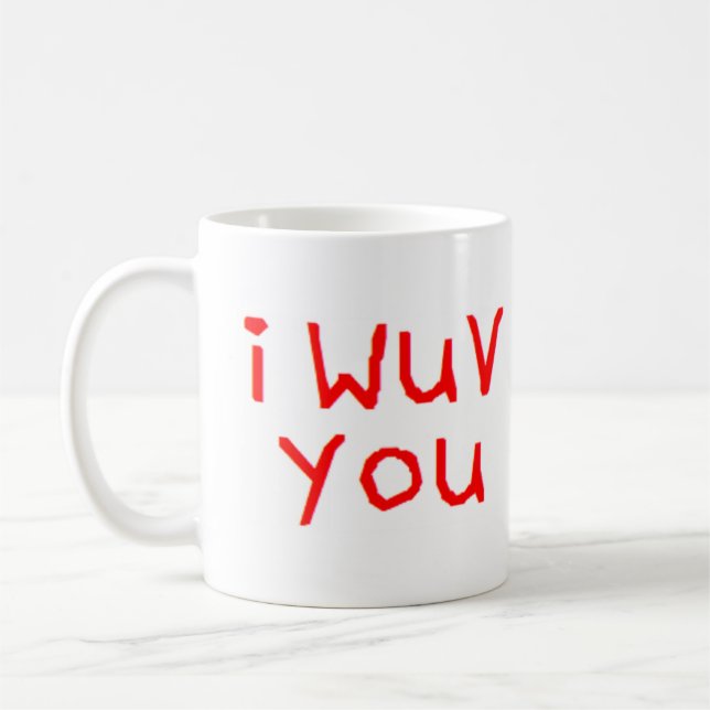 je vous wuv tasse de café (Gauche)