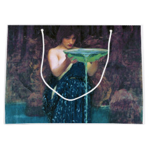 Jealous Circe, John William Waterhouse Large Gift Bag