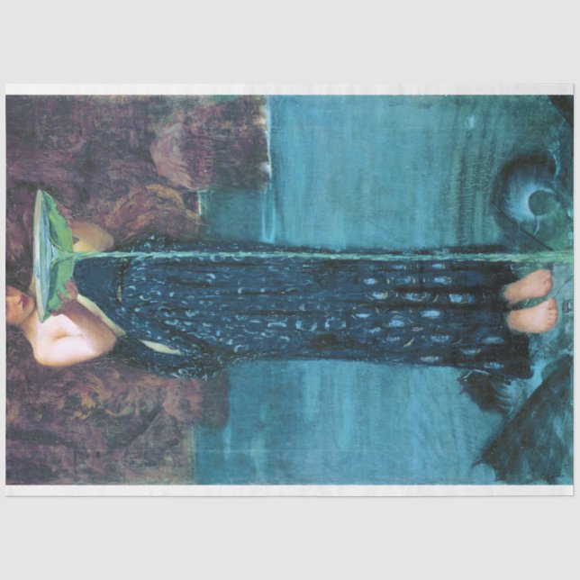 Jealous Circe, John William Waterhouse Tissue Paper (Front)