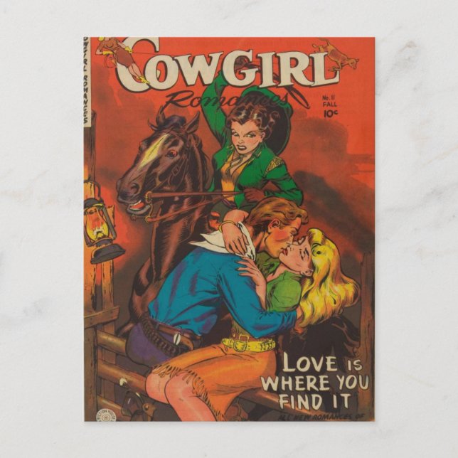 Jealous Cowgirl Postcard (Front)