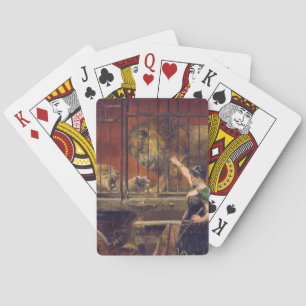 Jealous Lioness Paul Friedrich Meyerheim painting  Playing Cards