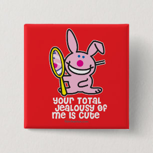 Jealousy 2 Inch Square Button