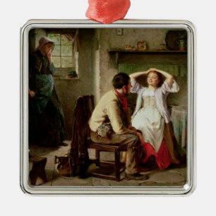 Jealousy and Flirtation Metal Ornament