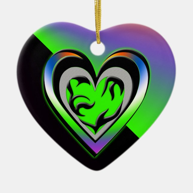 Jealousy Ceramic Ornament (Front)