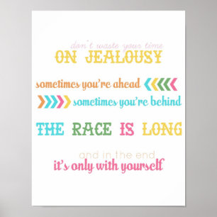 jealousy quote - from "wear sunscreen" song poster