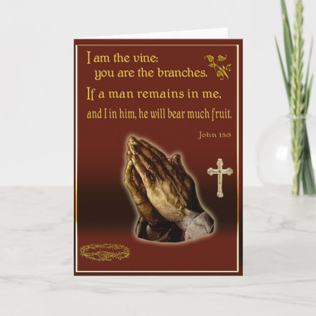 Jean 15:5 Je suis la carte de la vigne (Devant)