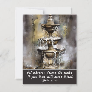 Jean 4:14 Quiconque boit l'eau que je donne Carte
