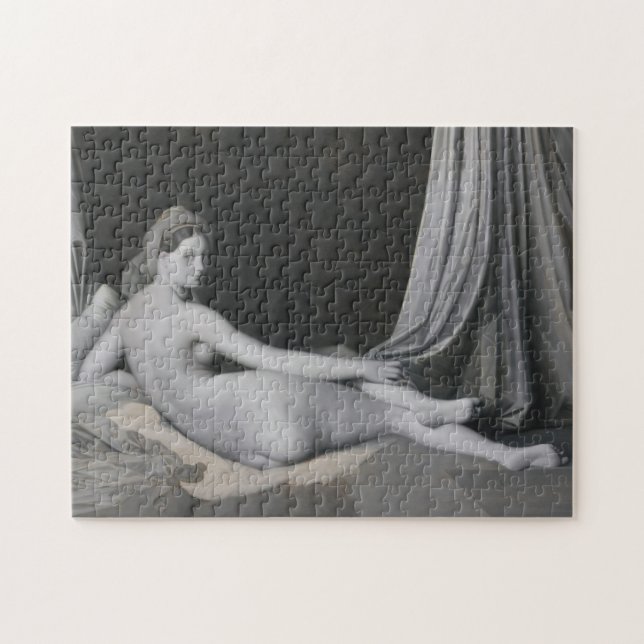 Jean Auguste Dominique Ingres | Odalisque in Grisa Jigsaw Puzzle (Horizontal)
