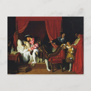 Jean Auguste Ingres- Death of Leonardo da Vinci Postcard