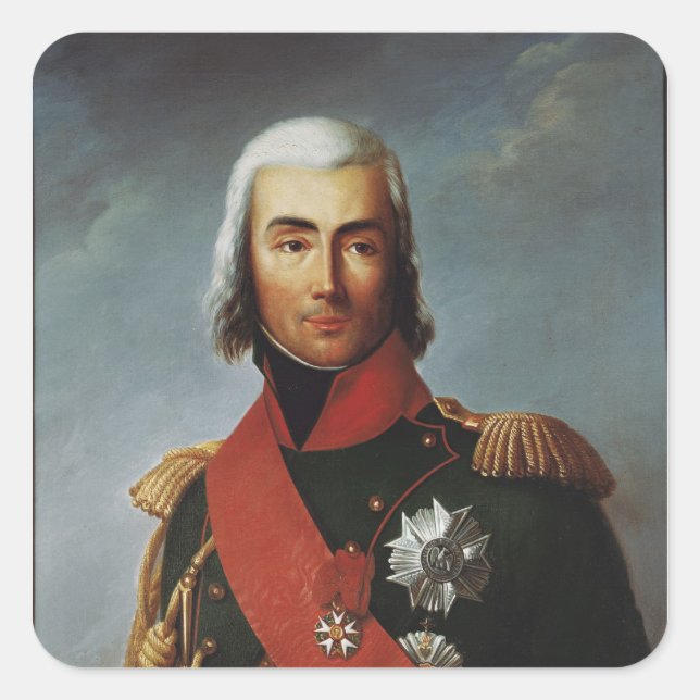 Jean-Baptiste Bessieres  Duke of Istria Square Sticker (Front)
