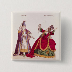 Jean-Baptiste Brizard  in the role of Joad 2 Inch Square Button