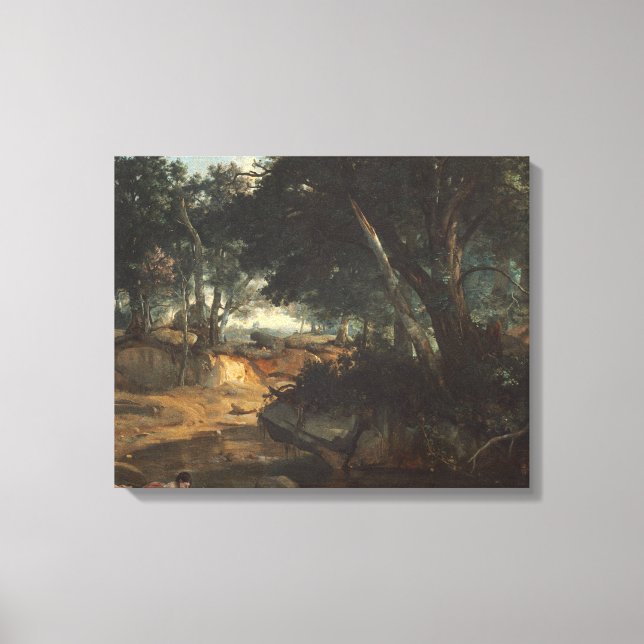Jean-Baptiste-Camille Corot - Forest of Canvas Print (Front)