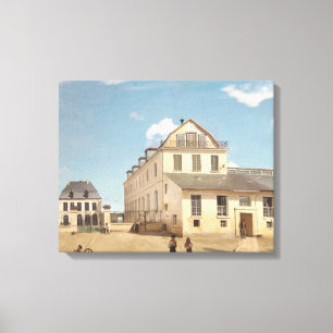 Jean-Baptiste-Camille Corot - House and Factory Canvas Print