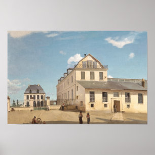 Jean-Baptiste-Camille Corot - House and Factory Poster