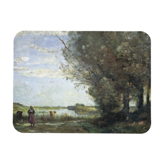 Jean-Baptiste-Camille Corot - River View Magnet (Horizontal)