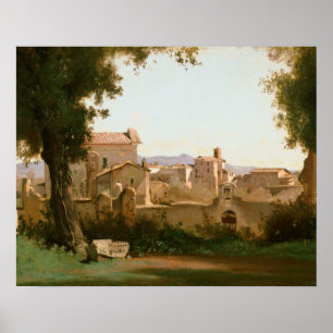 Jean-Baptiste-Camille Corot -View from the Farnese Poster