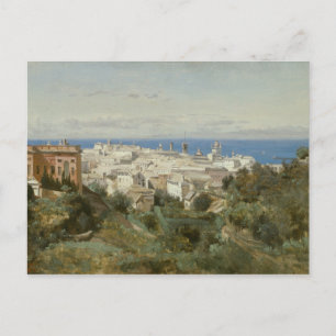 Jean-Baptiste-Camille Corot - View of Genoa Postcard
