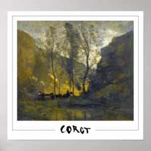 Jean-Baptiste-Camille Corot Zedign Affiche d'art #