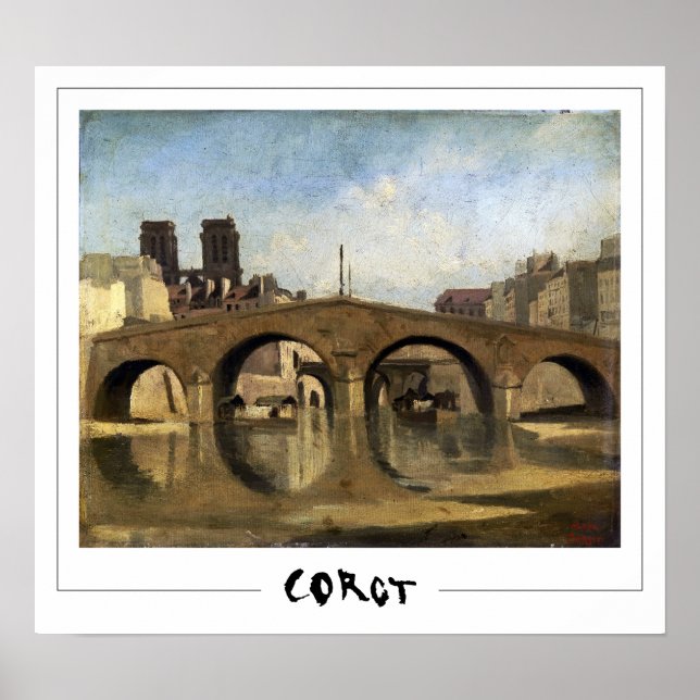 Jean-Baptiste-Camille Corot Zedign Art Poster #141 (Front)