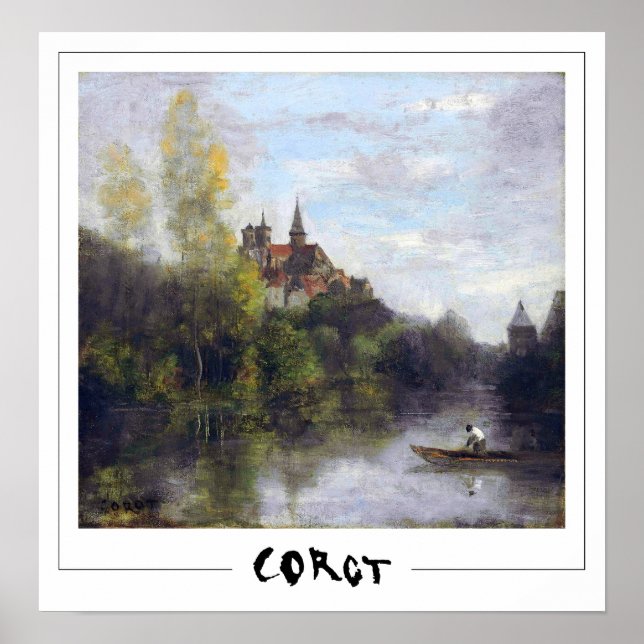 Jean-Baptiste-Camille Corot Zedign Art Poster #19- (Front)