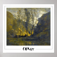 Jean-Baptiste-Camille Corot Zedign Art Poster #301