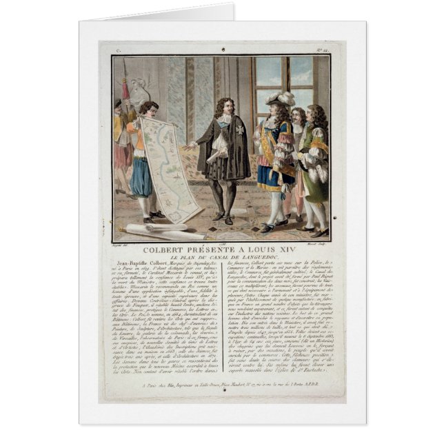 Jean Baptiste Colbert (1619-83) presents the map o (Front)