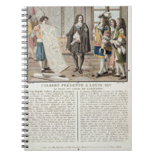 Jean Baptiste Colbert (1619-83) presents the map o Notebook