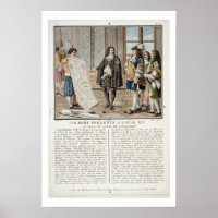 Jean Baptiste Colbert (1619-83) presents the map o