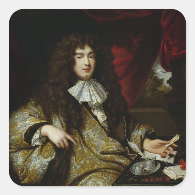 Jean-Baptiste Colbert  Marquis de Seignelay Square Sticker (Front)