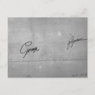 Jean-Baptiste Greuze's signature Postcard
