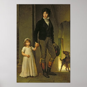 Jean-Baptiste Isabey  and his Daughter Poster
