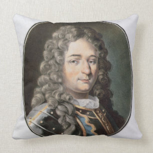 Jean Bart (1651-1702), 1789 (coloured engraving) ( Throw Pillow