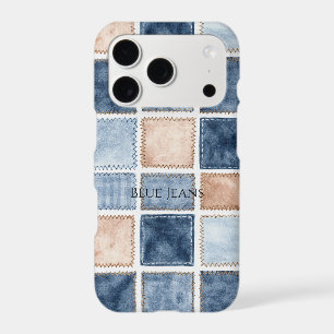 Jean bleu en denim de crème factice