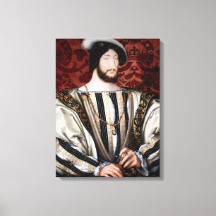 Jean Clouet - Francois I, King of France Canvas Print