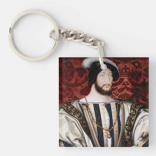 Jean Clouet - Francois I, King of France Keychain (Front)