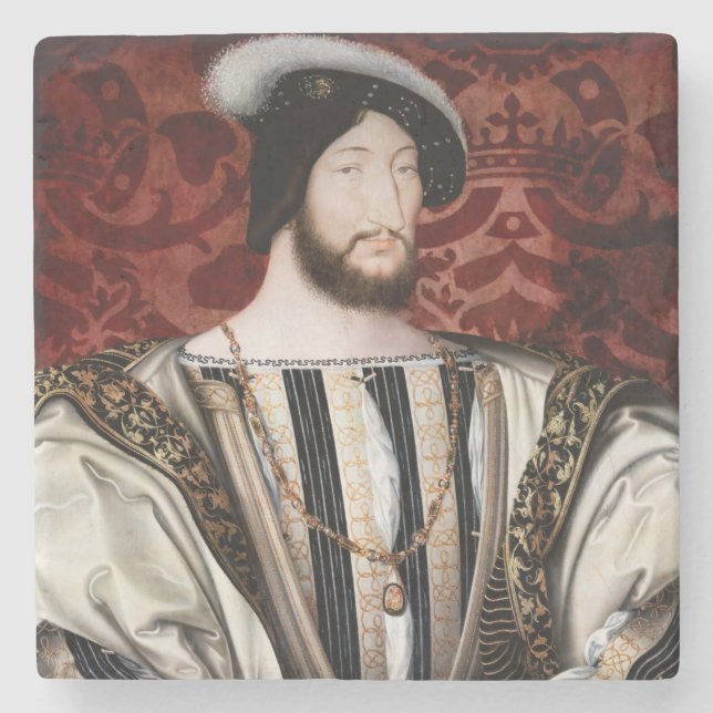 Jean Clouet - Francois I, King of France Stone Coaster (Front)
