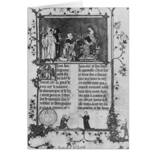 Jean de Joinville offering his book on St. Louis
