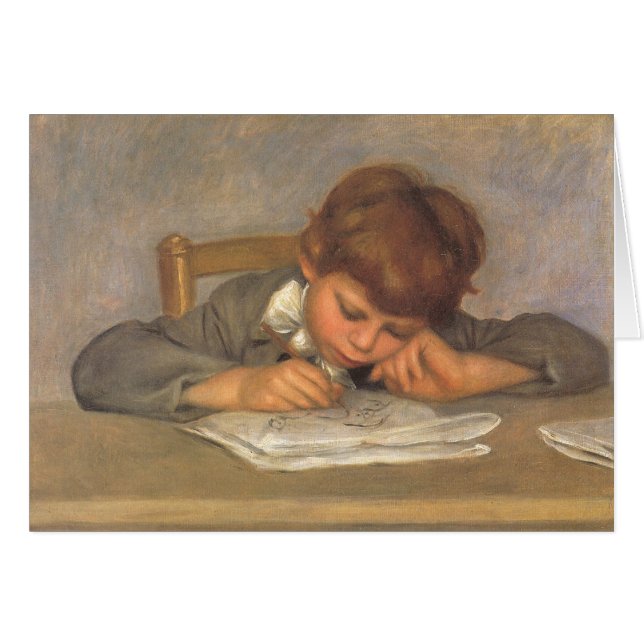 Jean Drawing by Pierre Renoir, Vintage Fine Art (Front Horizontal)