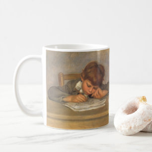 Jean Drawing by Pierre Renoir, Vintage Fine Art Coffee Mug