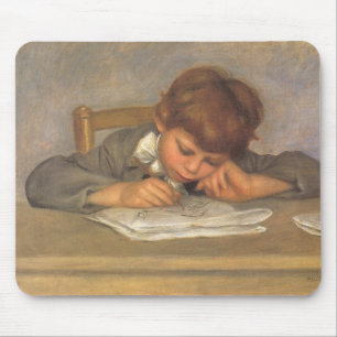Jean Drawing by Pierre Renoir, Vintage Fine Art Mouse Pad