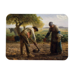 Jean-Francois Millet - Potato Planters Magnet