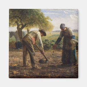 Jean-Francois Millet - Potato Planters Magnet
