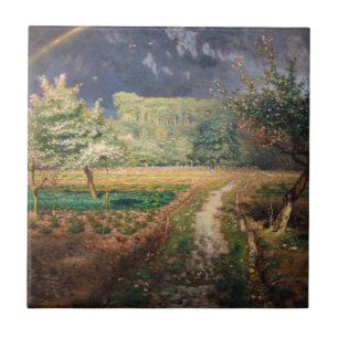Jean-Francois Millet - Spring at Barbizon Tile
