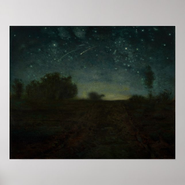Jean-Francois Millet - Starry Night Poster (Front)